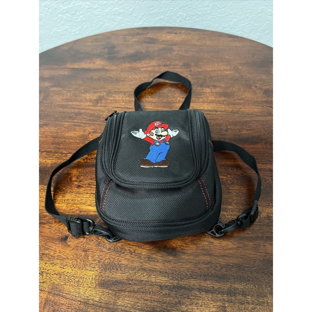 NINTENDO 3DS xl DS Super Mario Deluxe Game Traveler Case Bag Pouch Backpack Mini